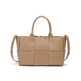 Woven Smooth Leather Tote Bag